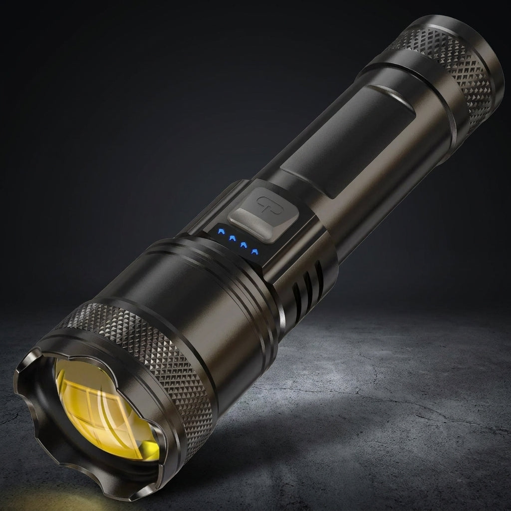 Rechargeable Zoom Focus LED Flashlight